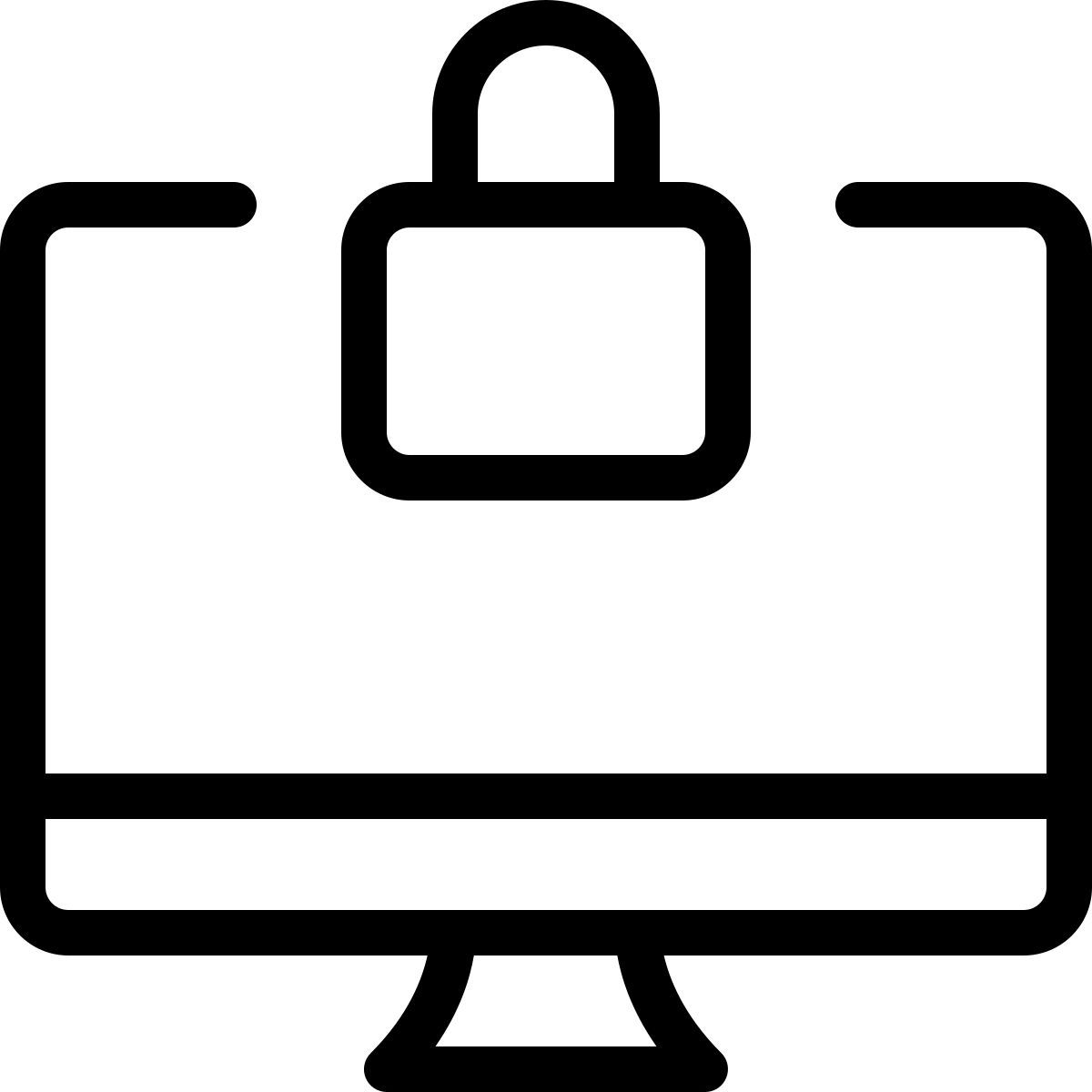 bloqueio de área de trabalho icon