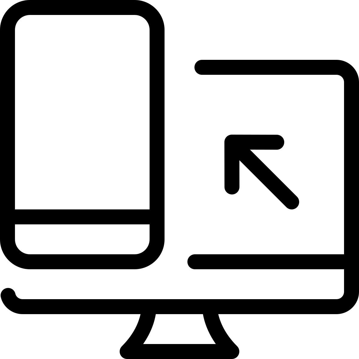 computer to phone icon