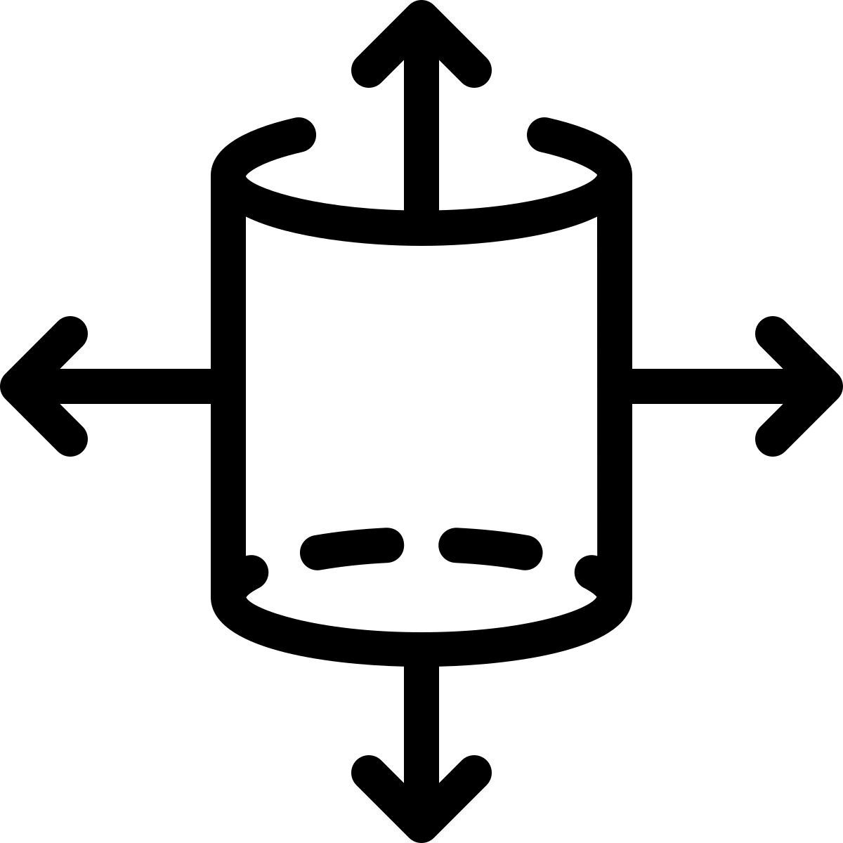 3d cylinder framework icon