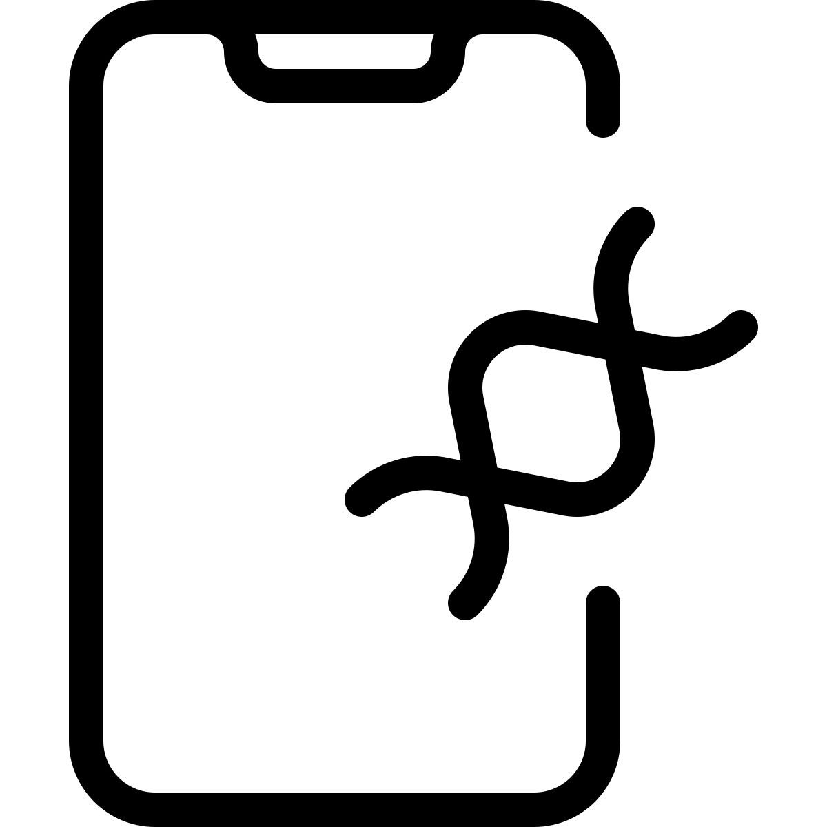 dna smartphone icon