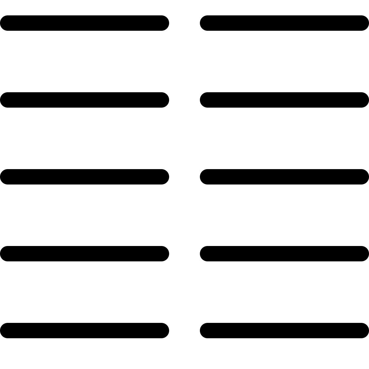 externa coluna dupla linhas tabela documento folha modelo linhas alinhamento luz tal revivo icon