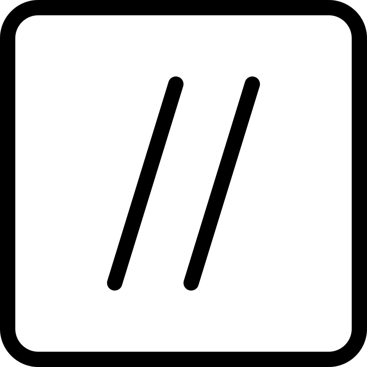 double slash icon