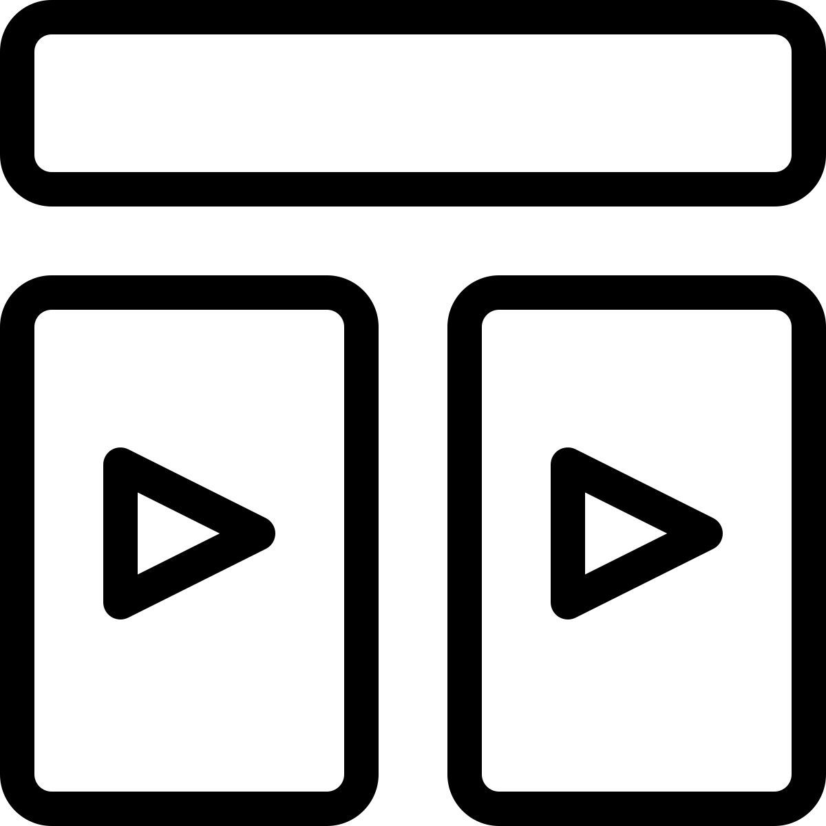 comparaison vidéo icon