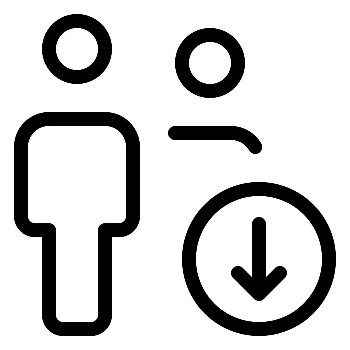 download users data icon