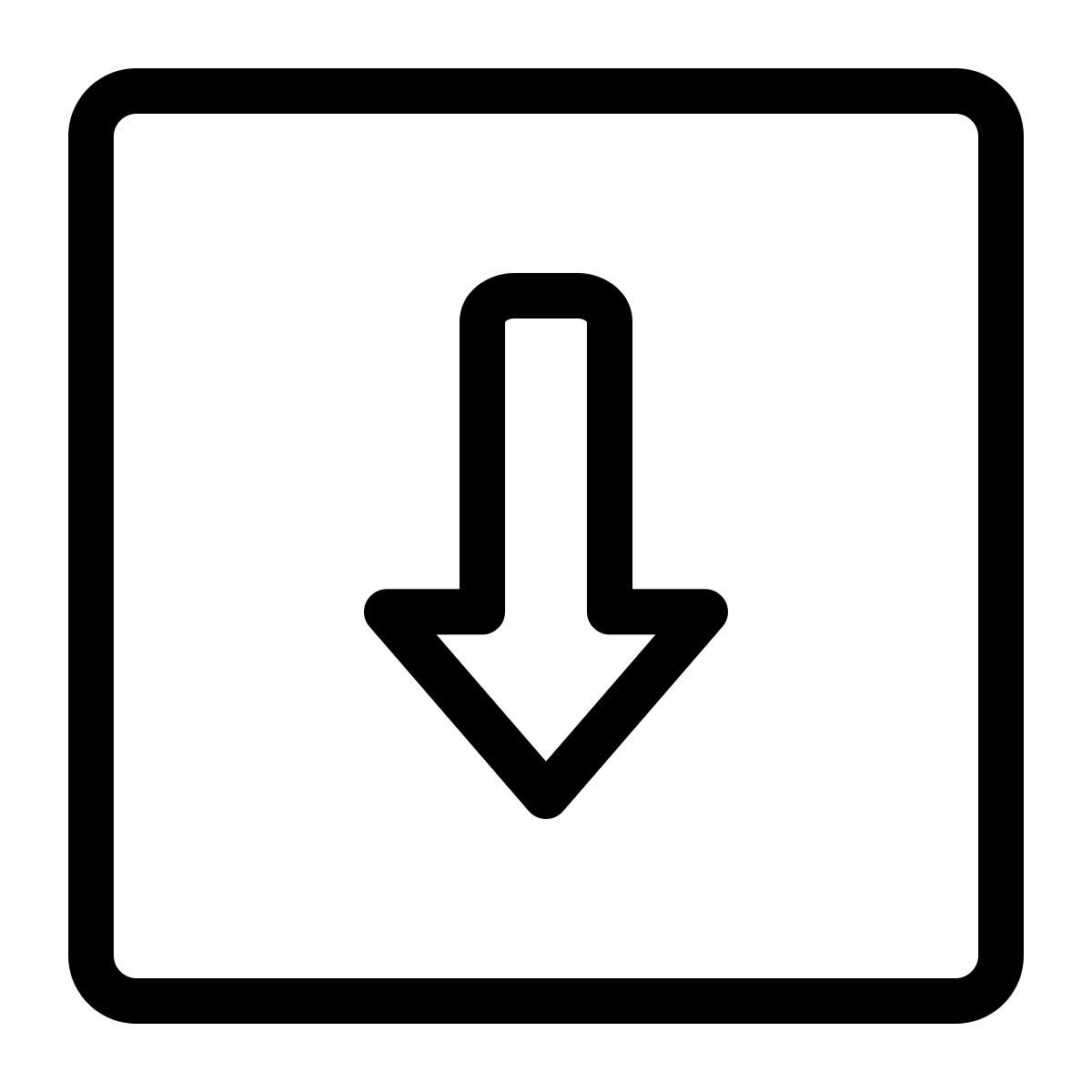 seta para baixo icon
