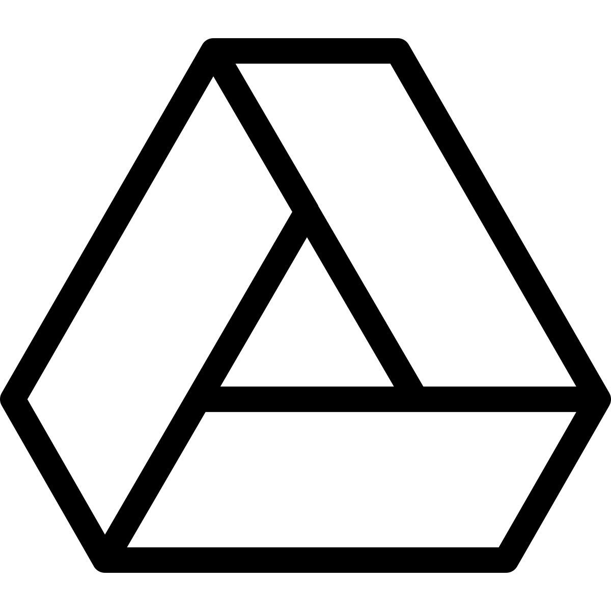 drive logo für die cloud speicherdienstanwendung icon