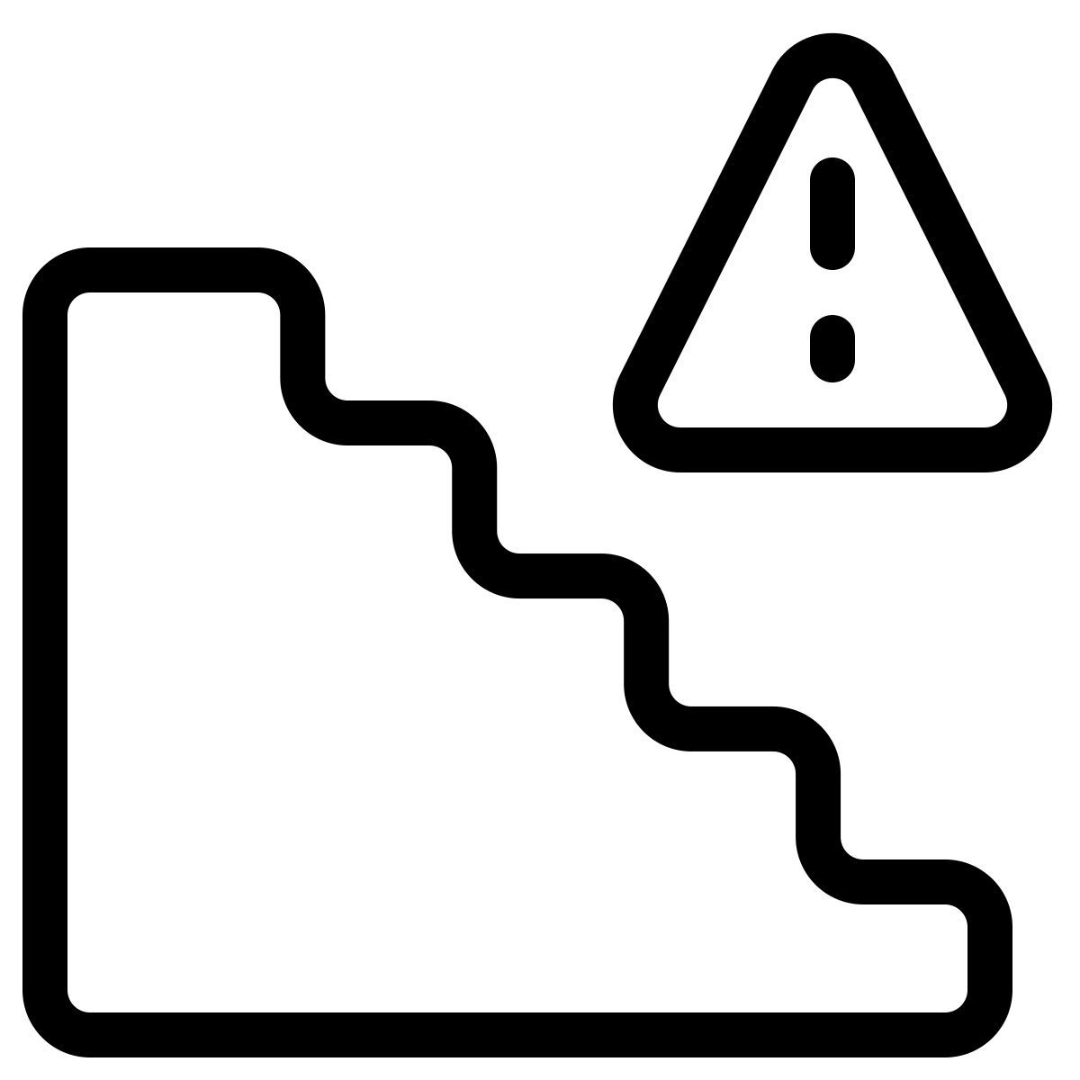 precaución escaleras icon
