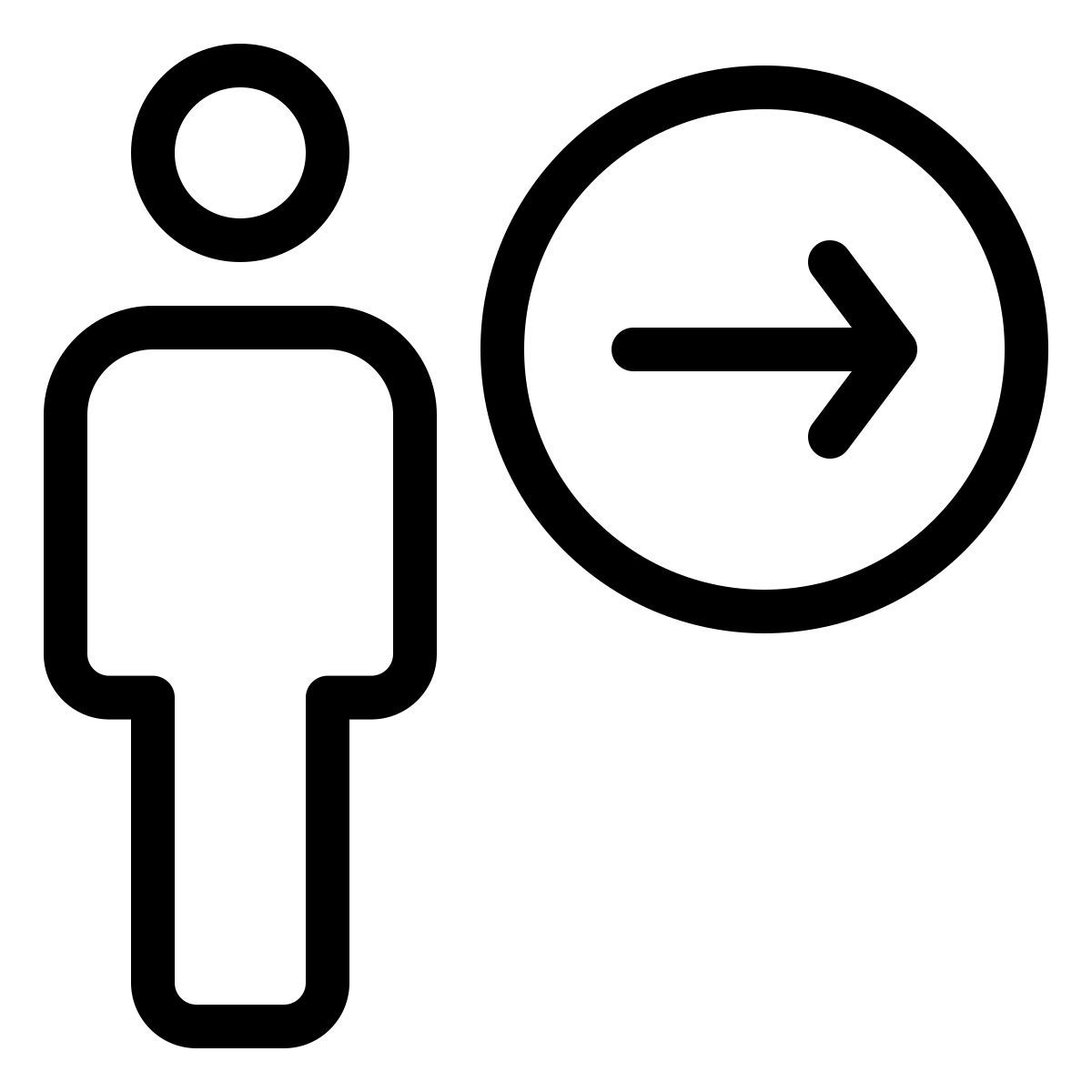déplacer l'utilisateur icon