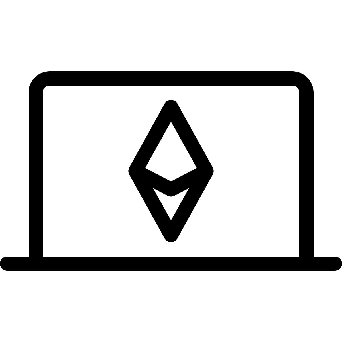 laptop ethereum mining icon
