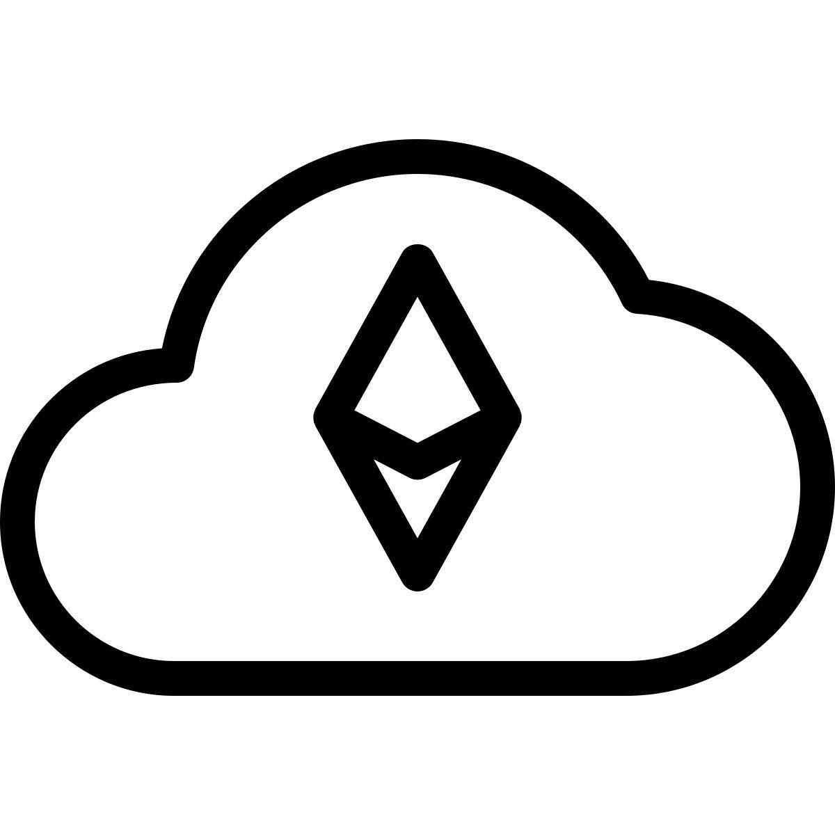 ethereum cloud icon