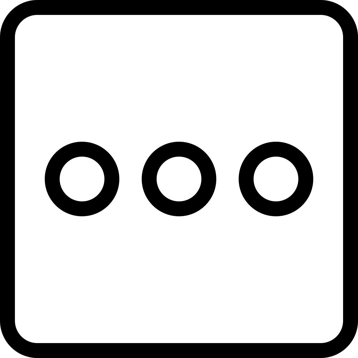 squared menu icon