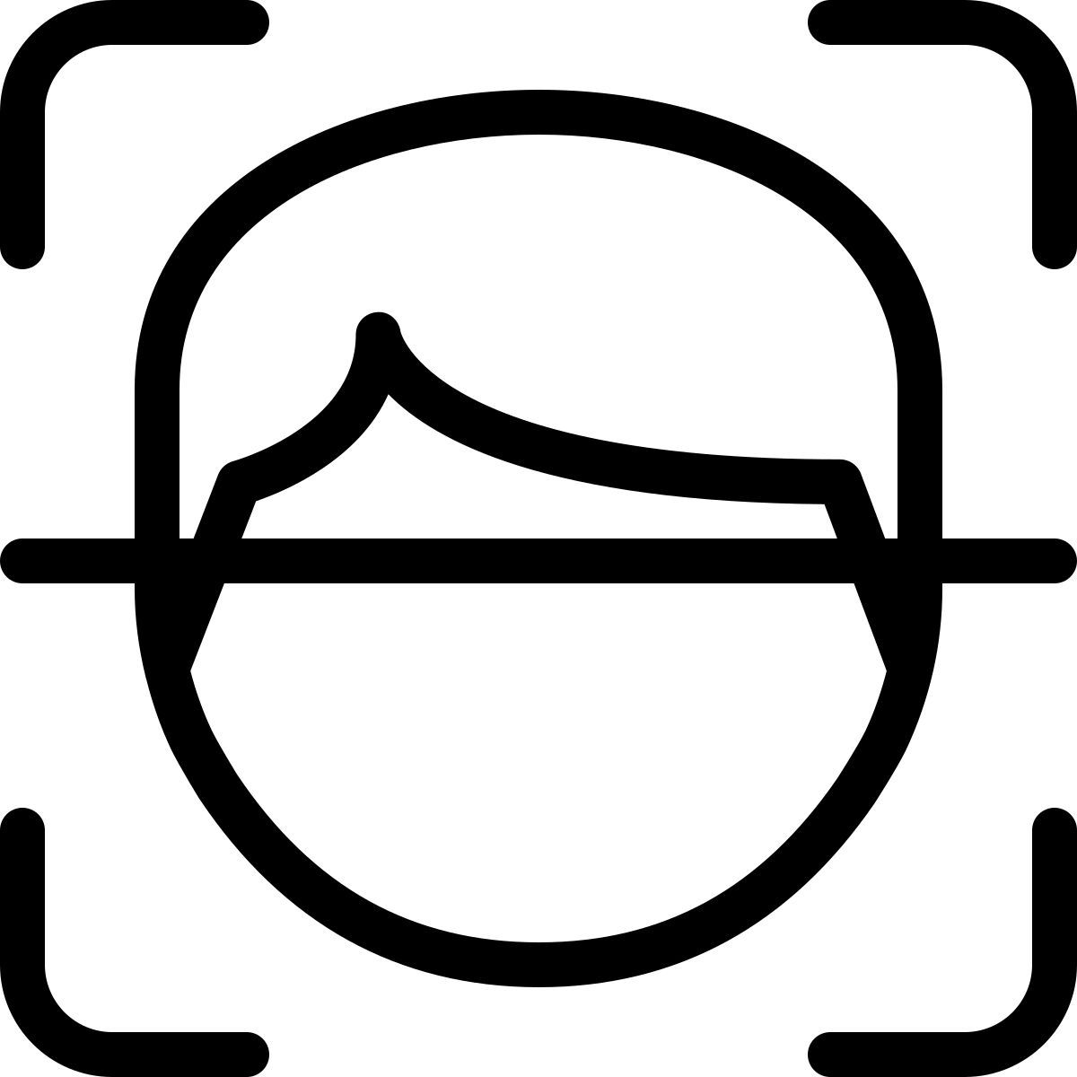 face scanning icon