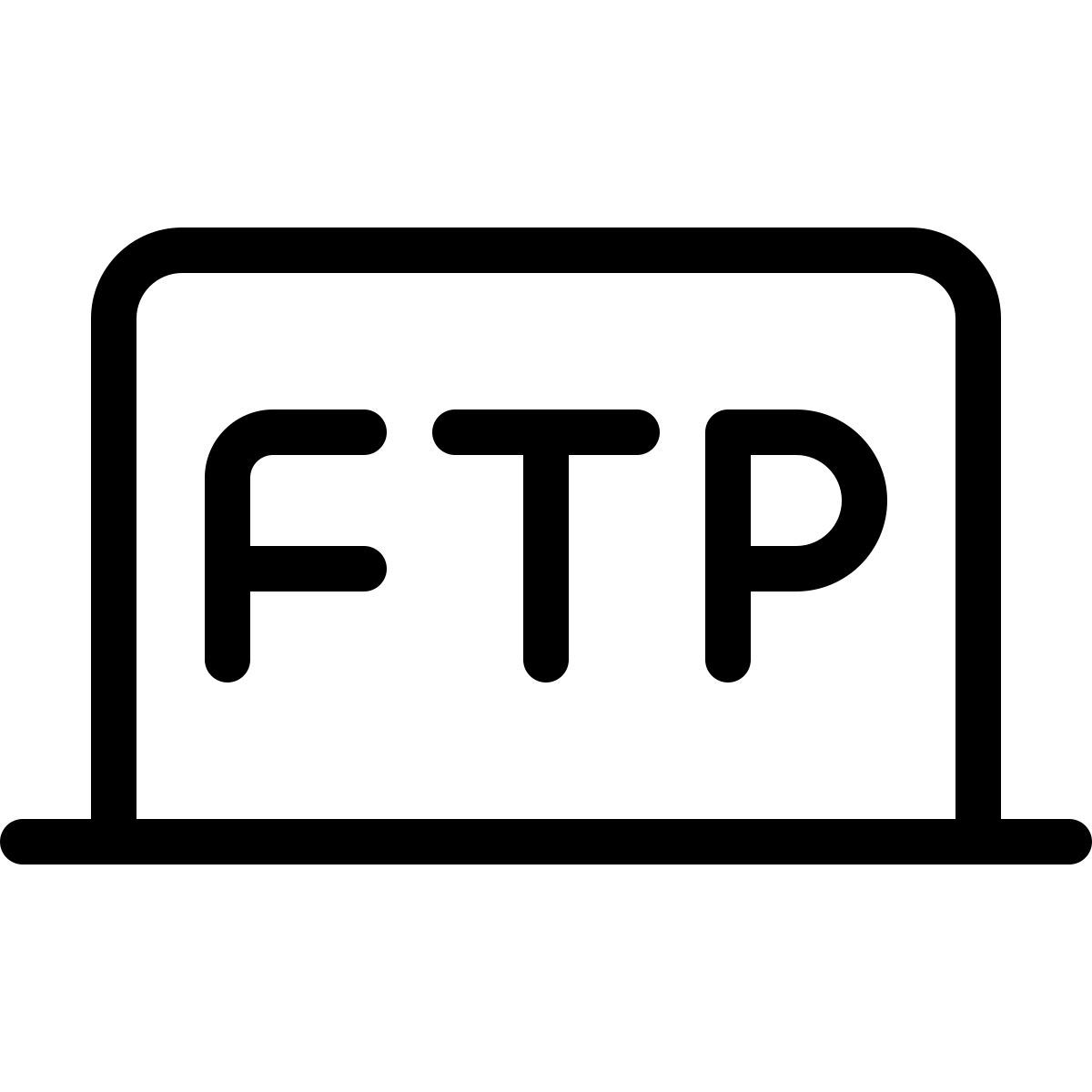 ftp laptop icon