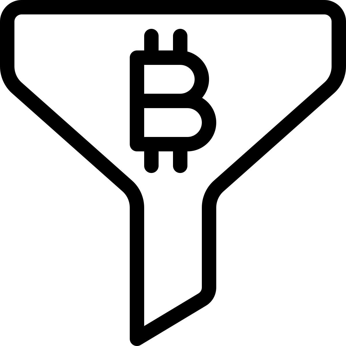 filter bitcoin icon
