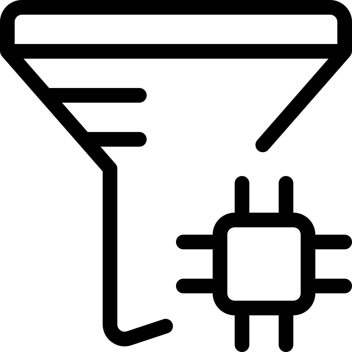 microprocessor filter icon