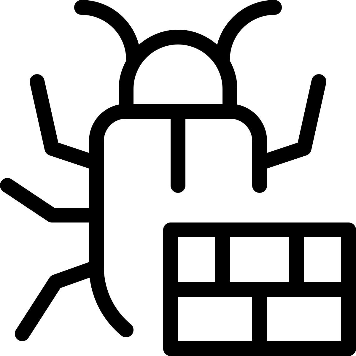 firewall security threat icon