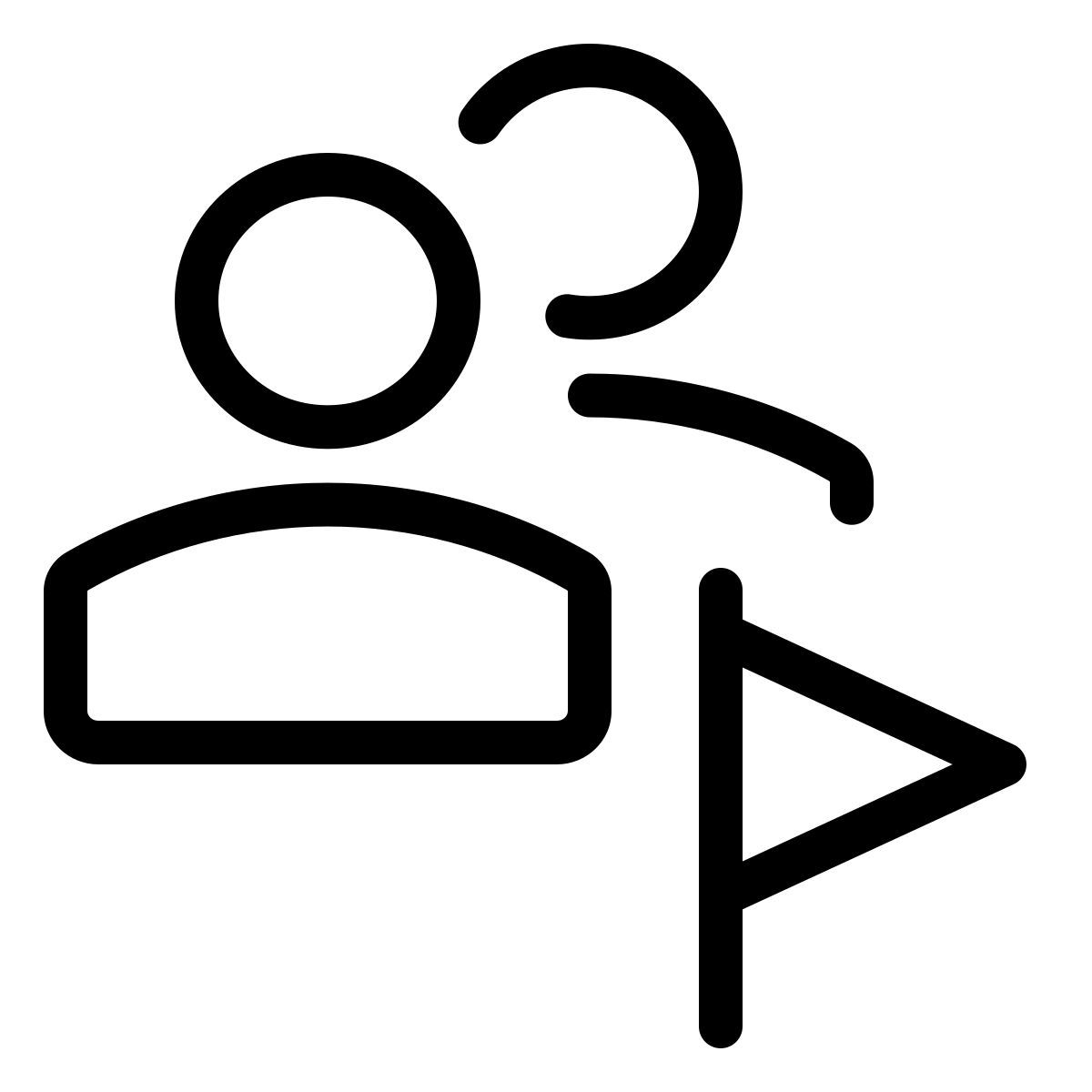 markierte benutzer icon