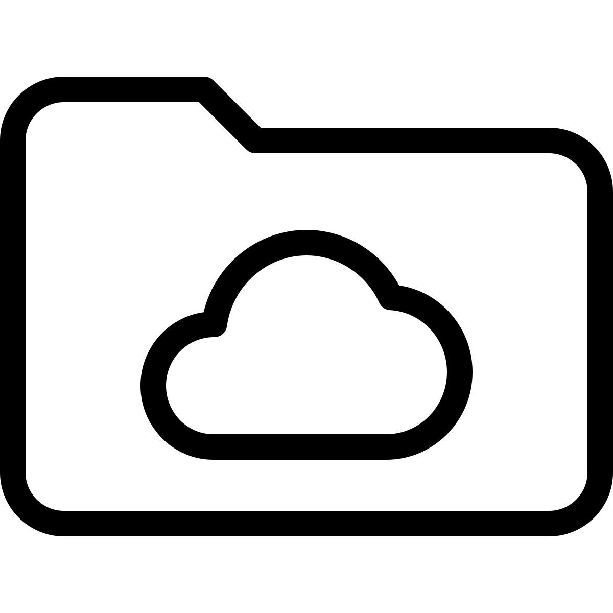 cloud folder icon