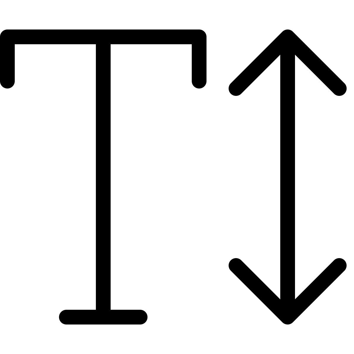 font height icon