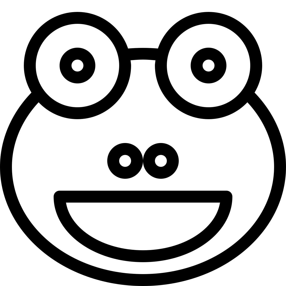 ニヤリと笑うカエルの絵文字 icon