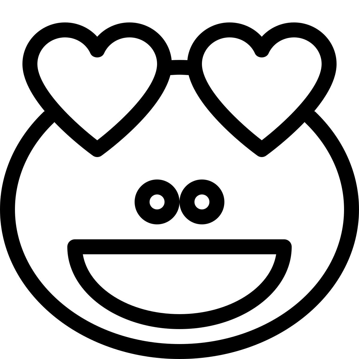 하트 눈 개구리 이모티콘 icon