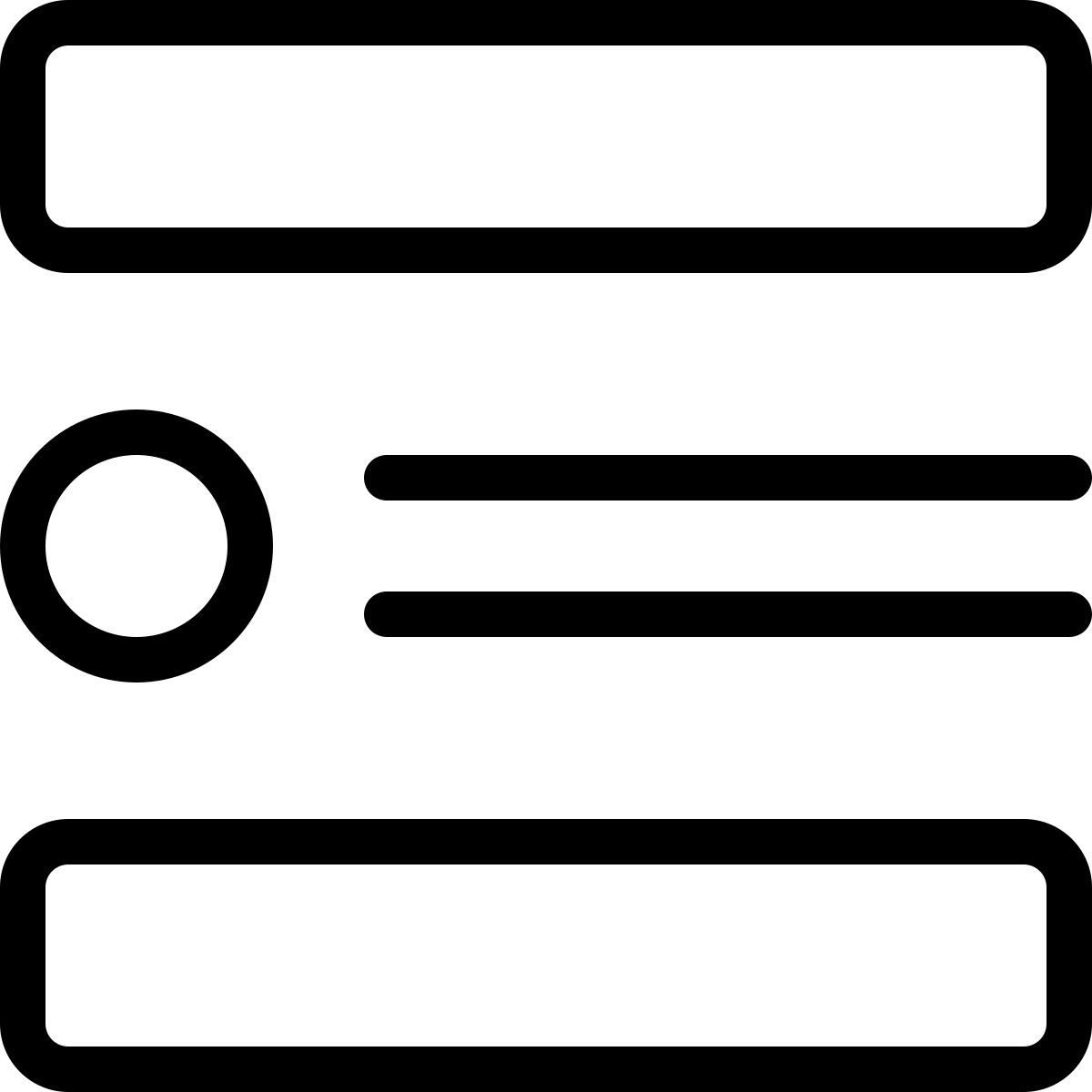 contenuto con didascalia icon