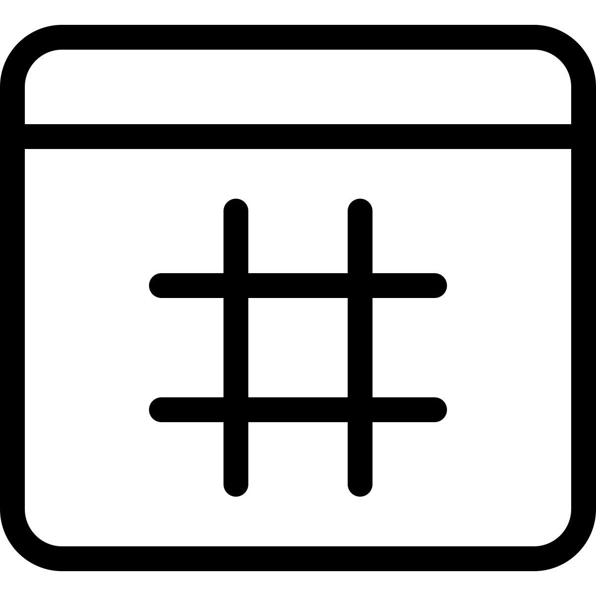 social media hashtag icon