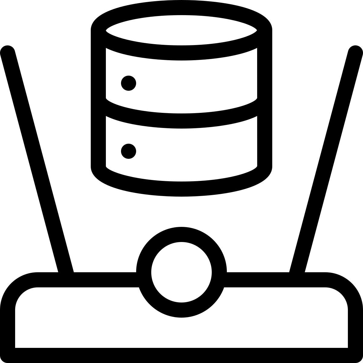hologramme de base de données icon