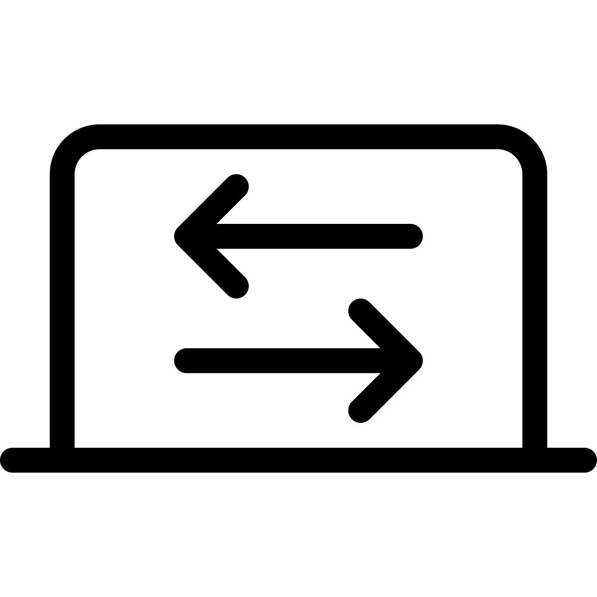 laptop data transfer icon