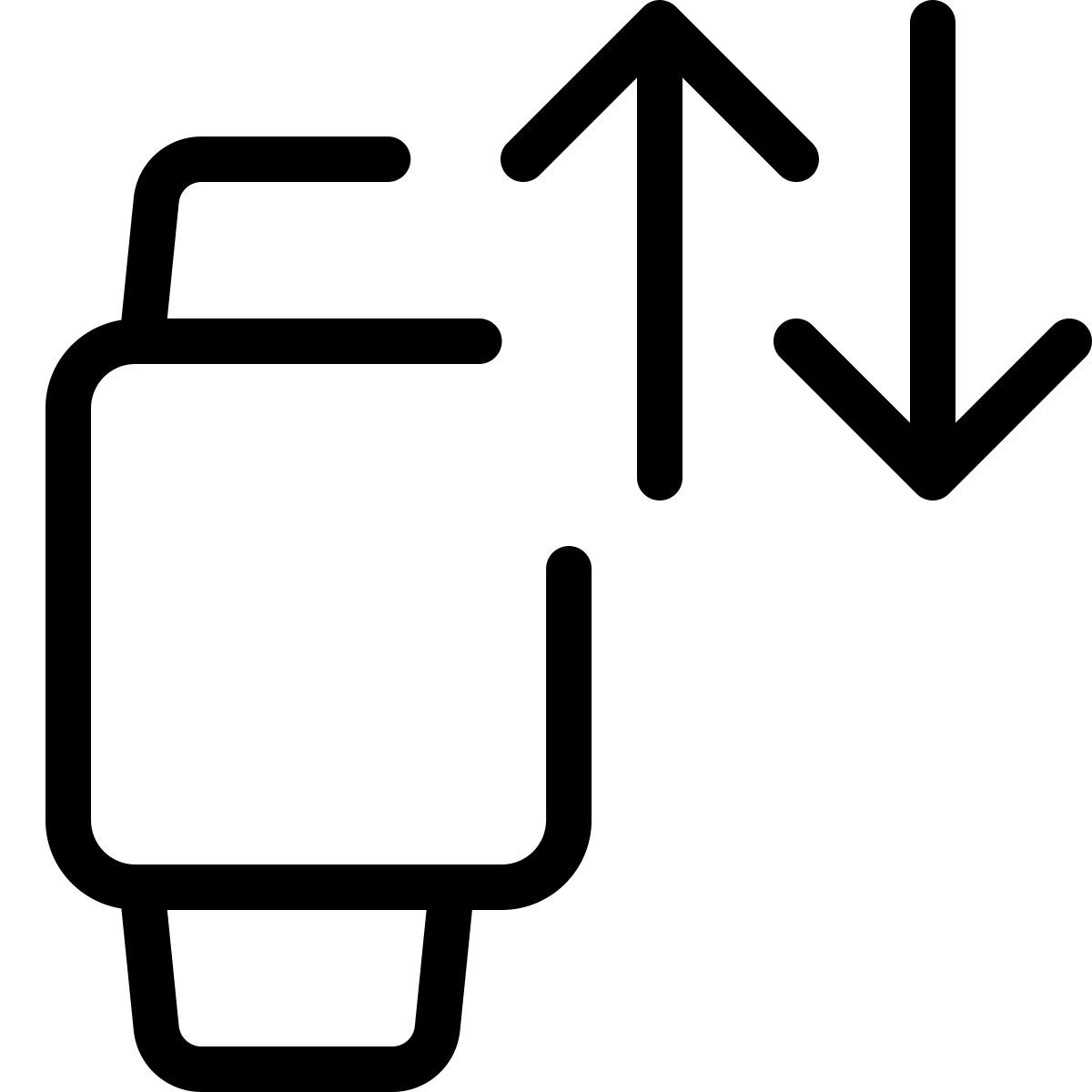 smartwatch data exchange icon
