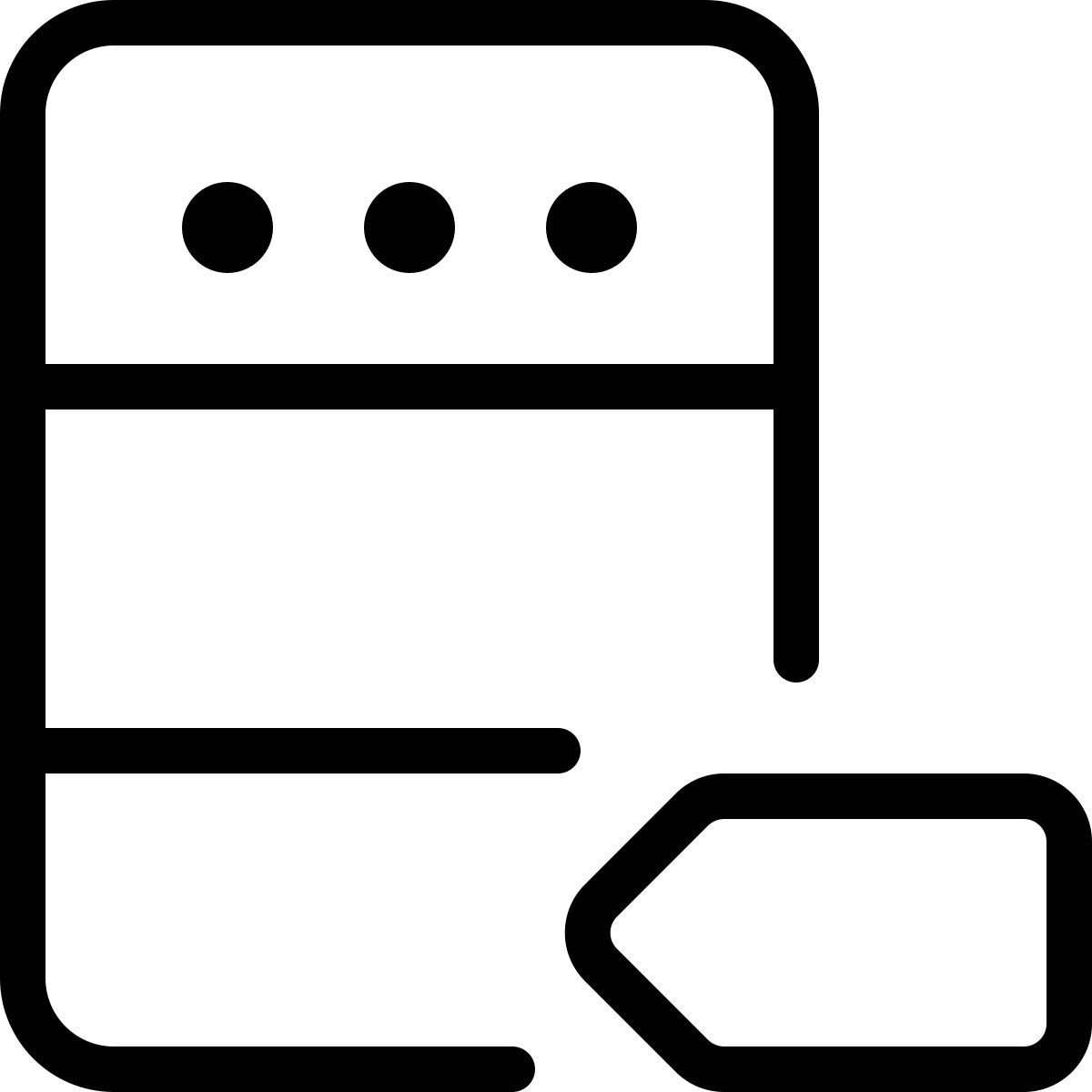 etichetta del server icon