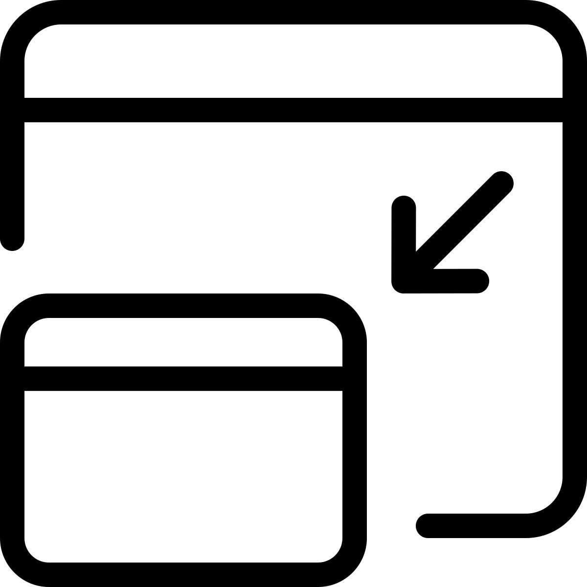 fenster minimieren icon