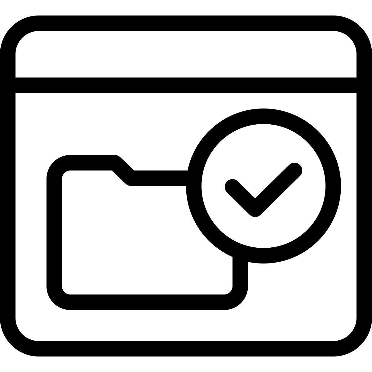 verifizierter ordner icon