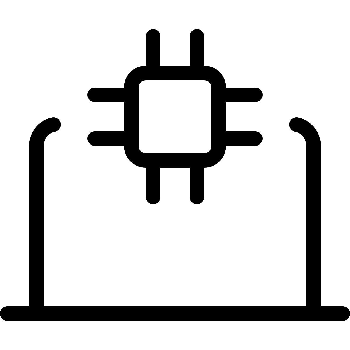 microprocessore per laptop icon