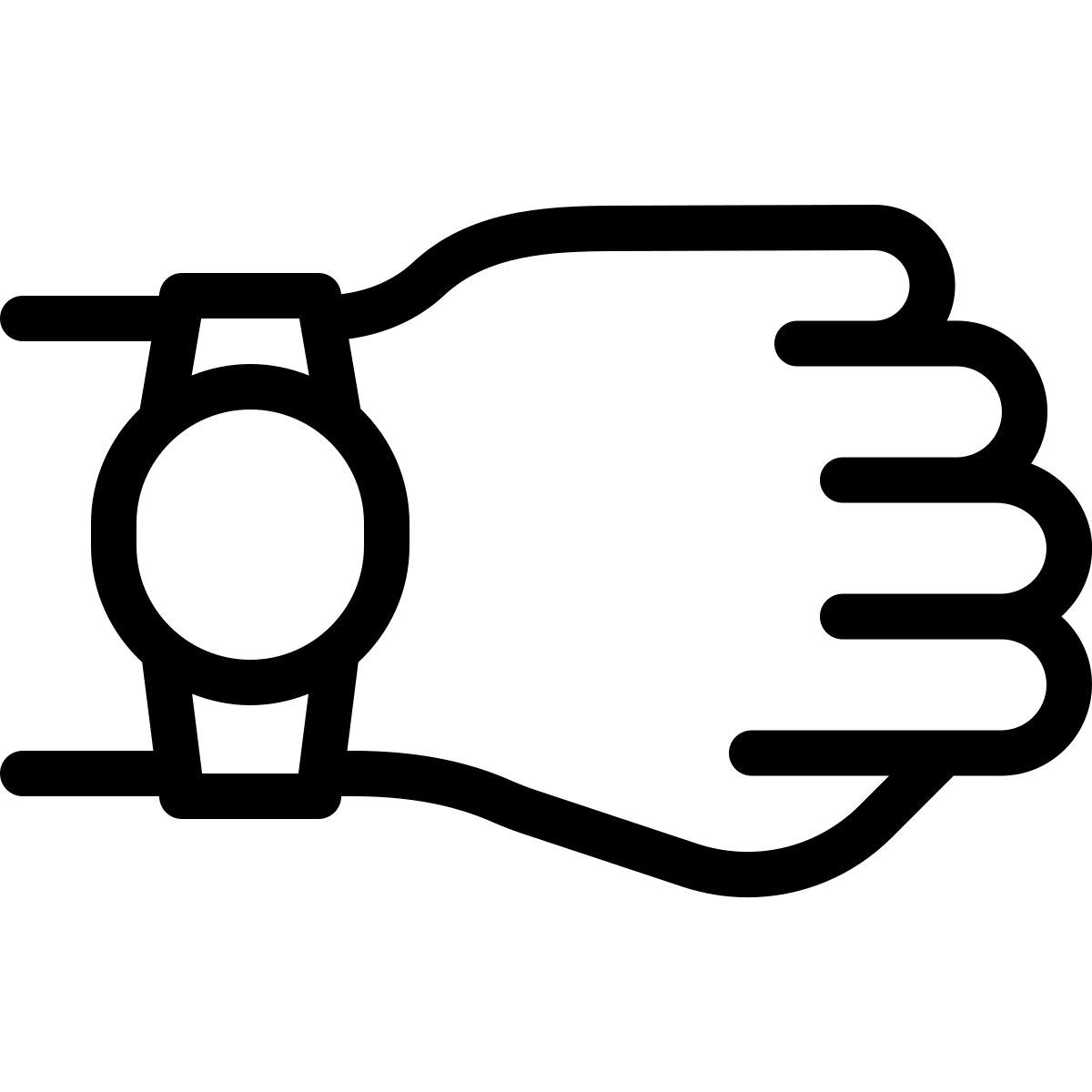smartwatch am handgelenk icon