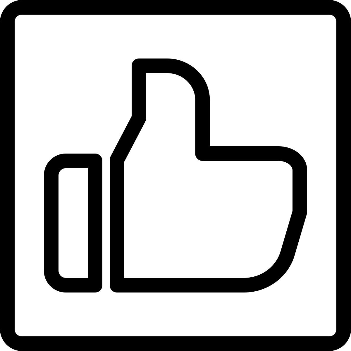 botón de pulgar hacia arriba icon