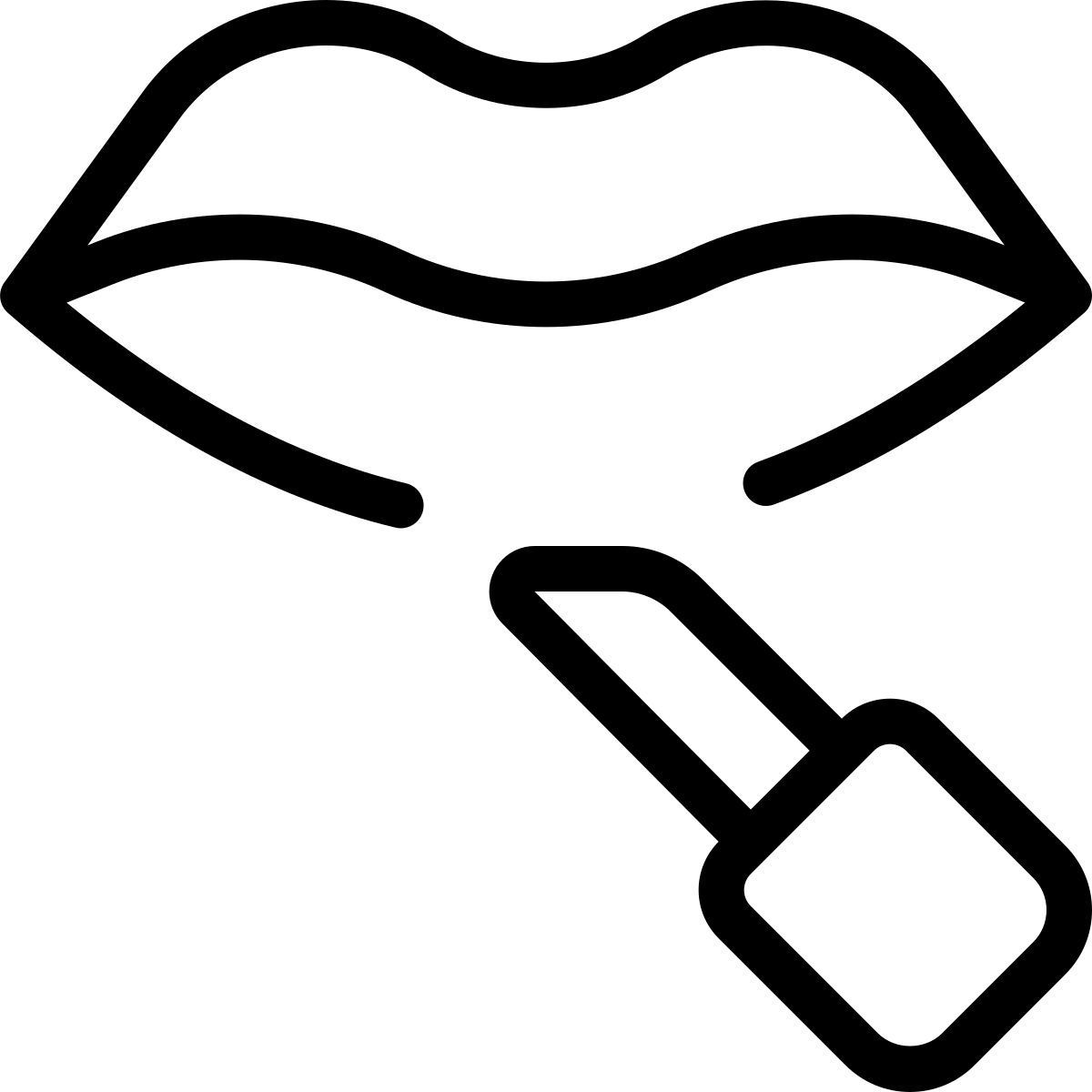 apply lipstick icon