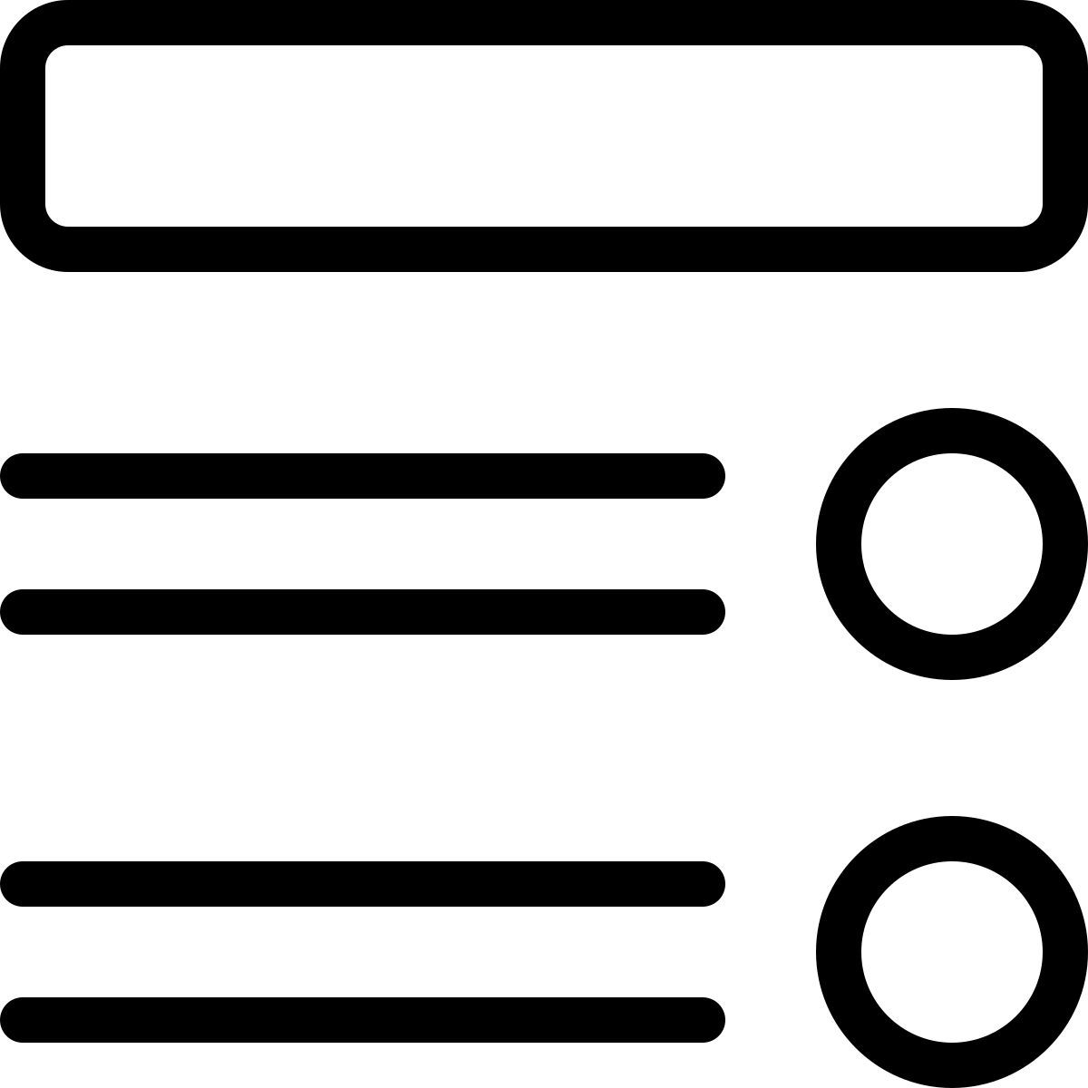 list with title icon