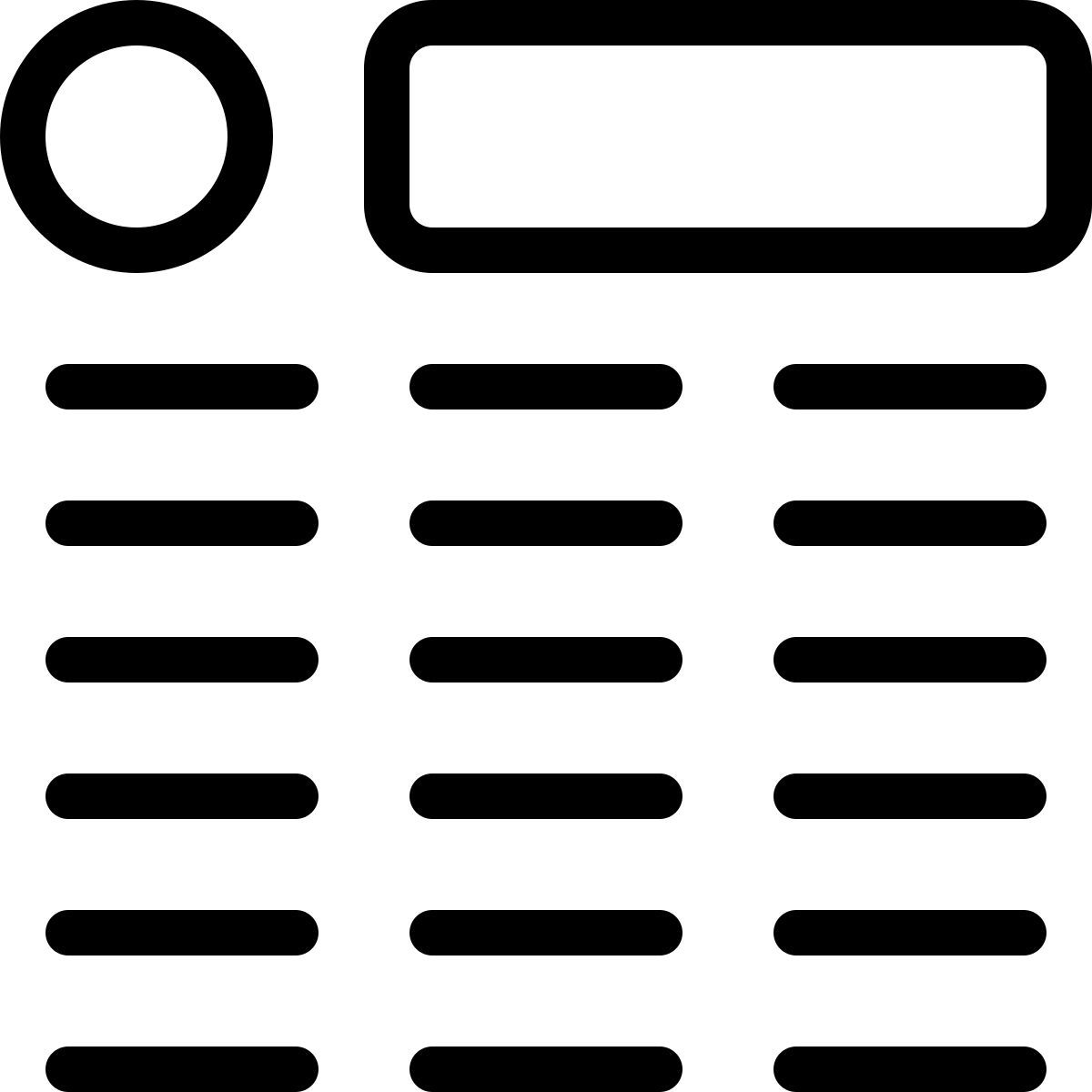 colonnes d'articles icon