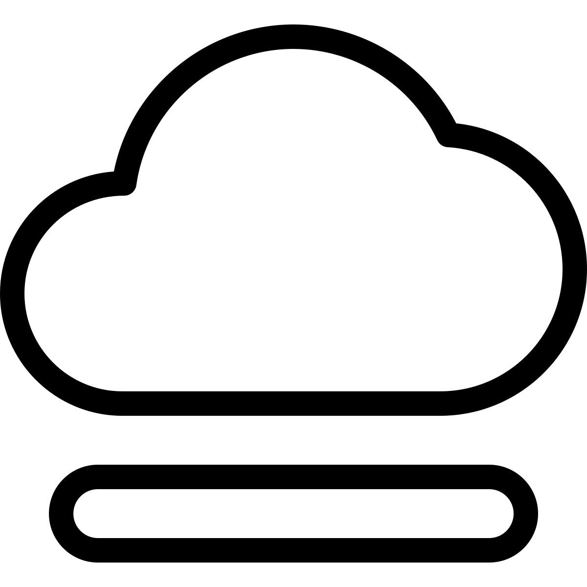 클라우드 로딩 바 icon