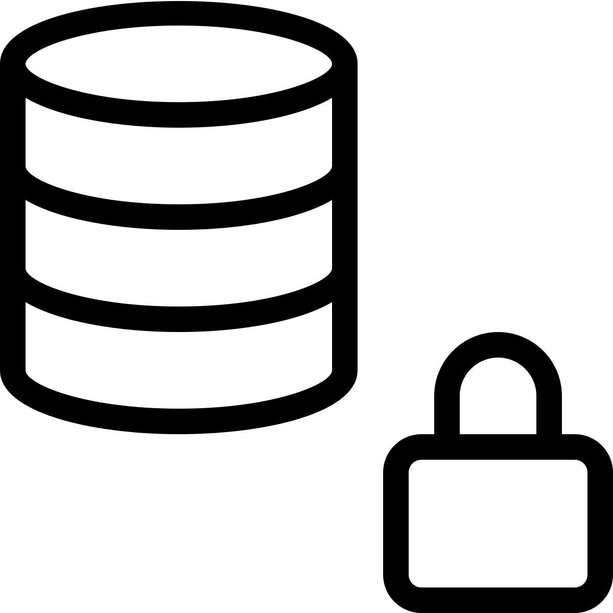 sichere datenbank icon