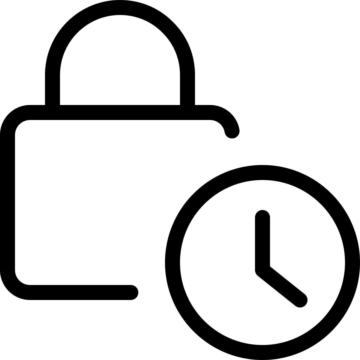 padlock timer icon