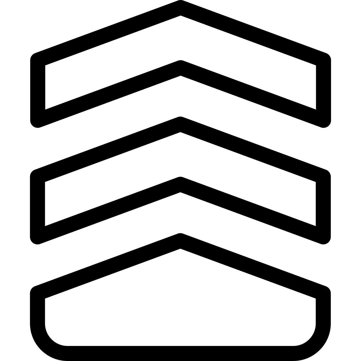 staff sergeant chevron icon