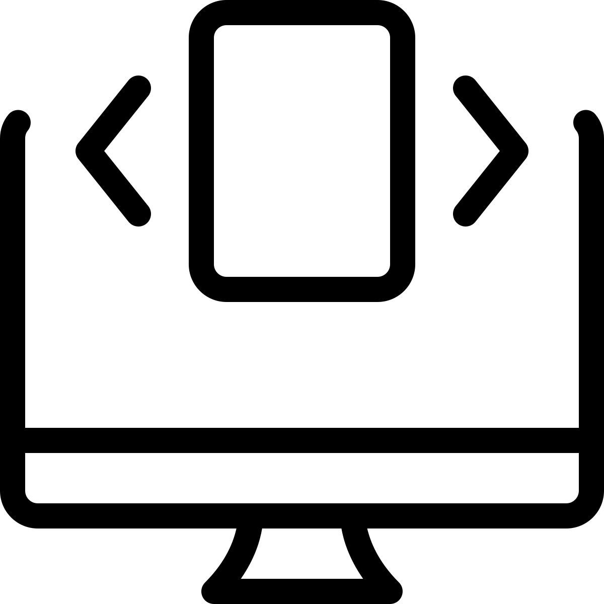 Slider orizzontale del sito web icon