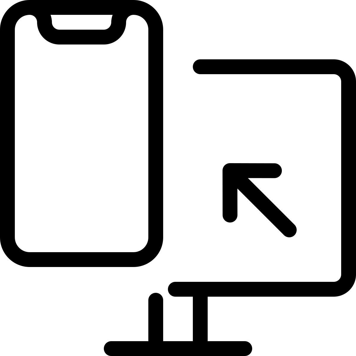 computer to phone icon