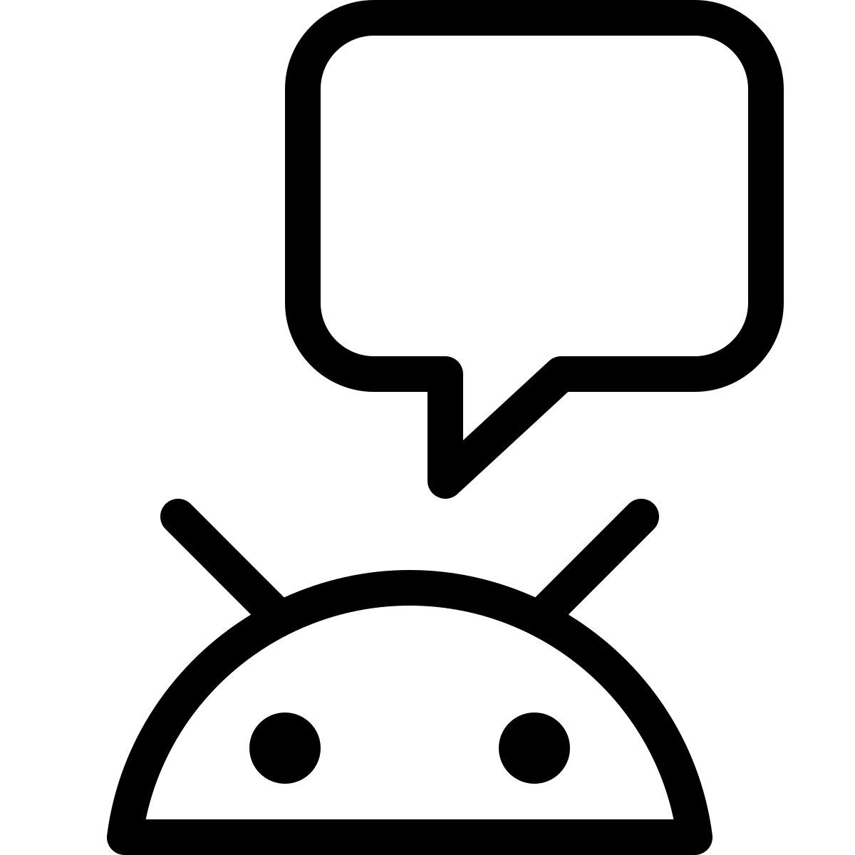 android chat icon