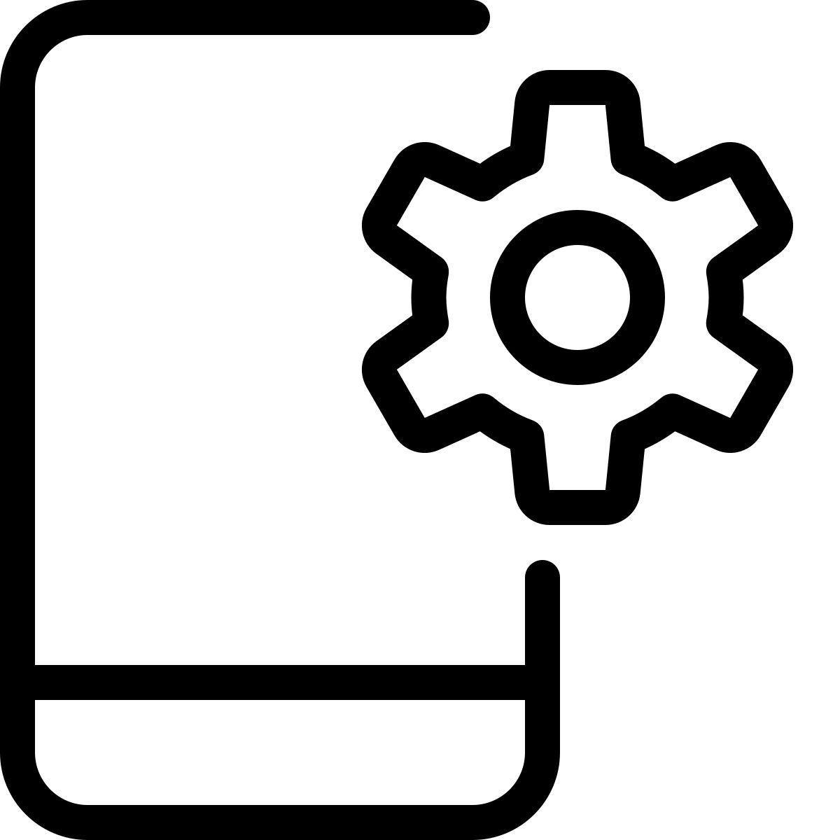 mobile settings icon