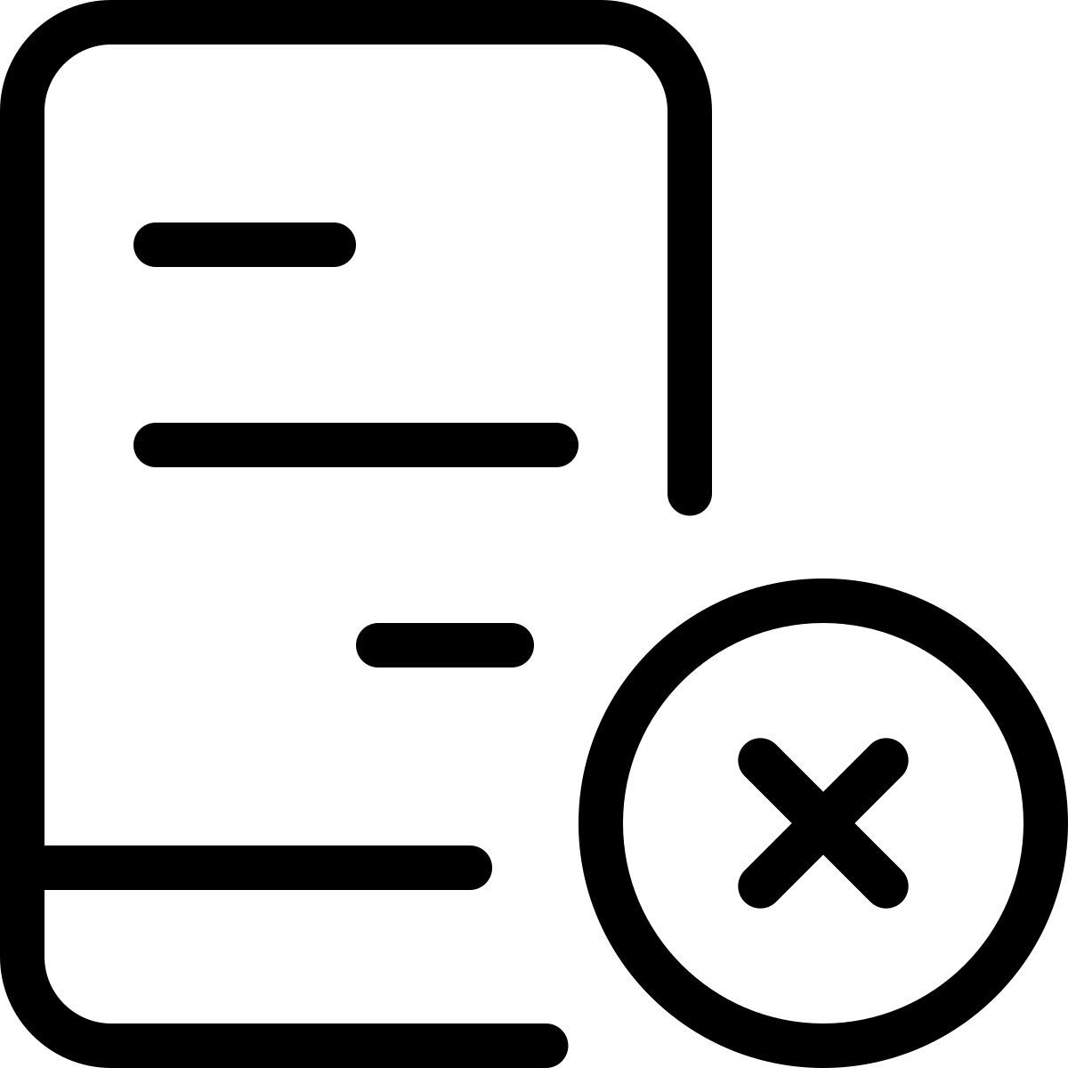 eliminar contenido móvil icon