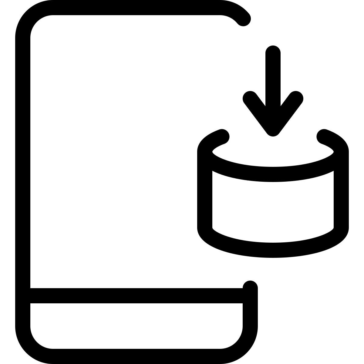 Téléchargement mobile icon