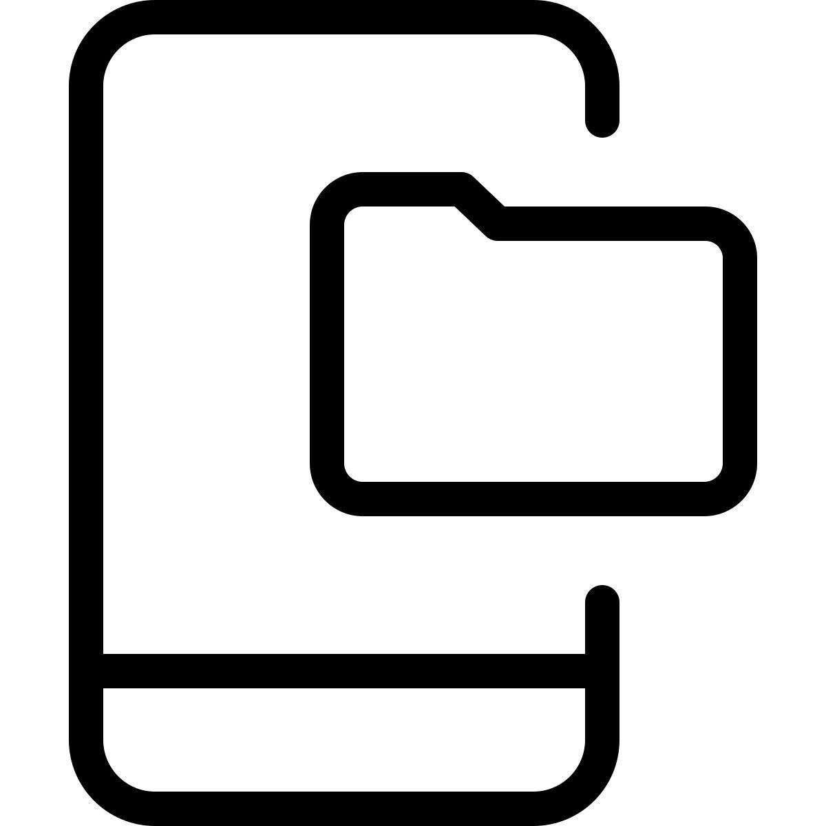 mobiler ordner icon